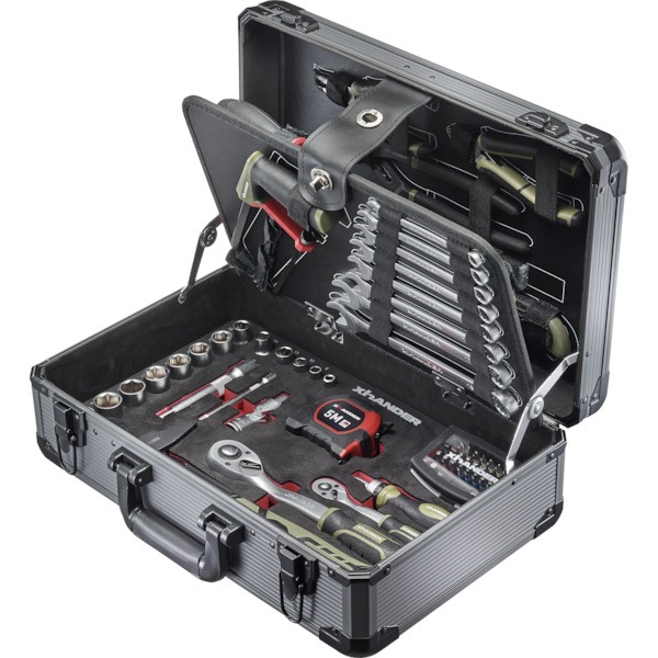 Mallette aluminium avec 111 outils